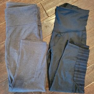 C9 leggings, gray small, black extra small with lace detail